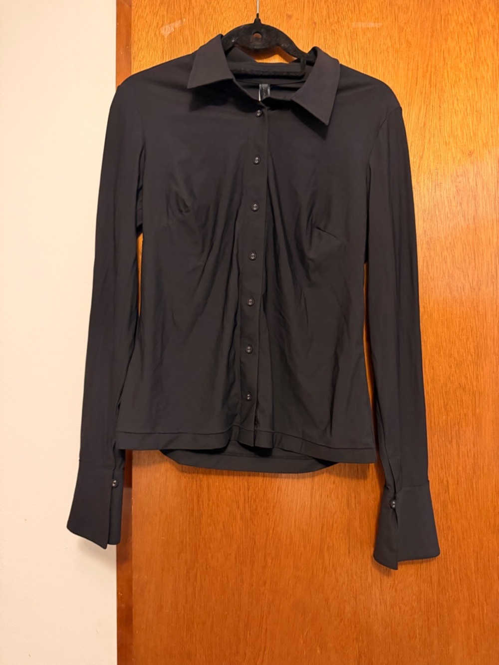 Skims button down work blouse
